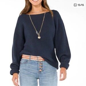 GUC CAbi M Utopia Pullover Blue Women's Sweater
